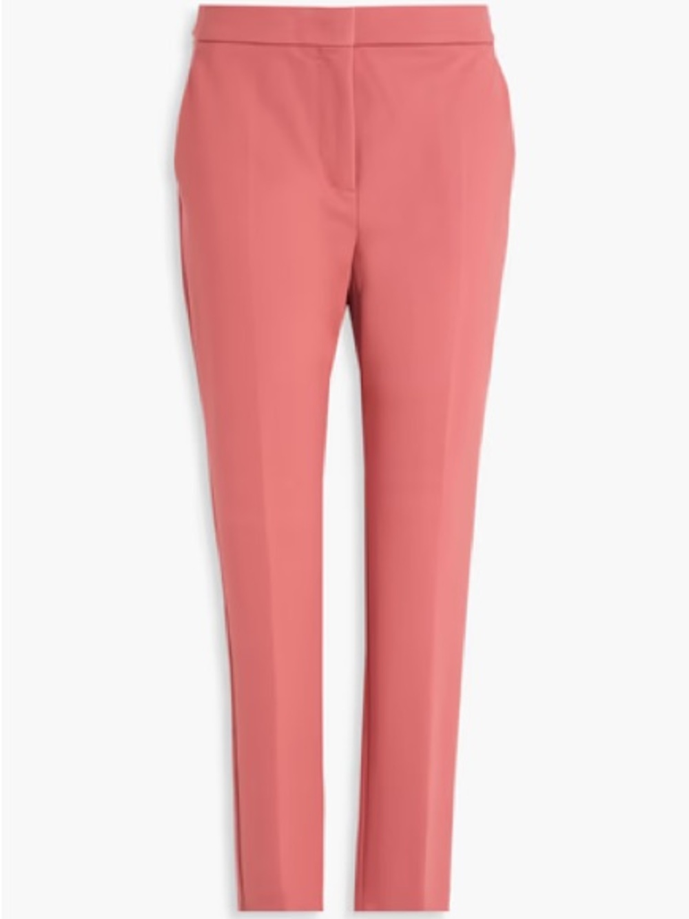 MaxMara Slim Straight Ankle cropped Pants in Coral Pink